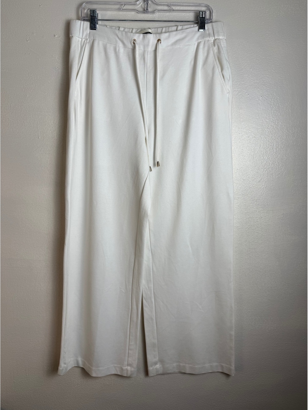 Jules & Leopold White Wide Leg Pull On Pants Women’s L